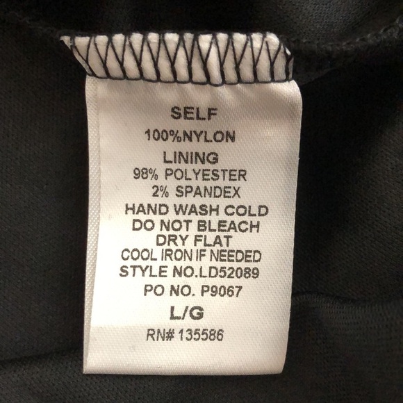 Main Strip Womens Dress Sz L Gold Metallic Asymmetrical Black Sparkle Dance - Picture 5 of 8